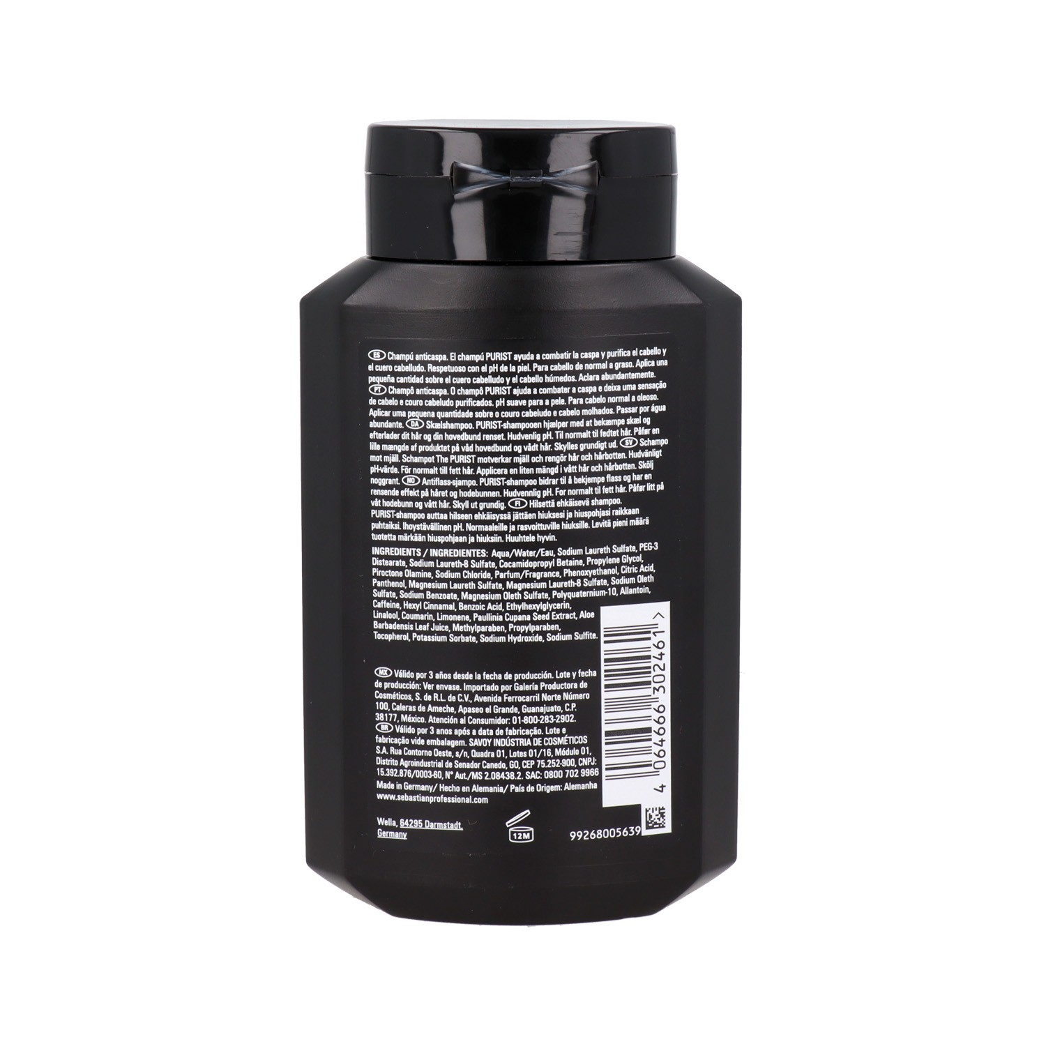 Sebastian Man The Purist Anti Dandruff Champú 250 ml